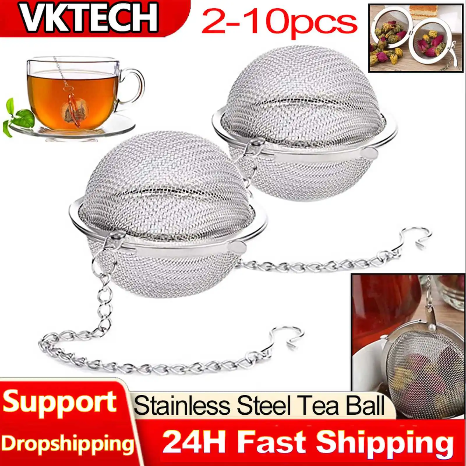 مصفاة شبكة كروية من الفولاذ ال - مراجعة Loose Leaf Tea Infuser وسعره