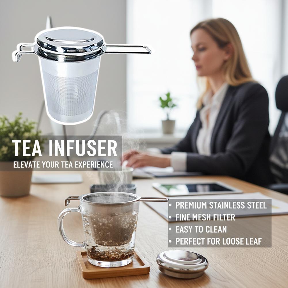 مصفاة شاي سائب من الستانلس ستي - مراجعة Loose Leaf Tea Infuser وسعره