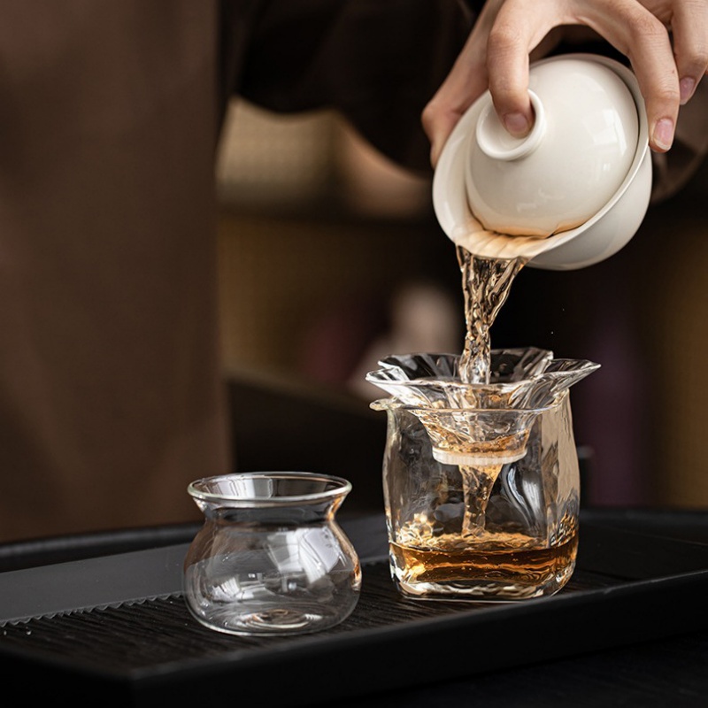 مصفاة شاي زجاجية مع حامل وصحن  - مراجعة Loose Leaf Tea Infuser وسعره